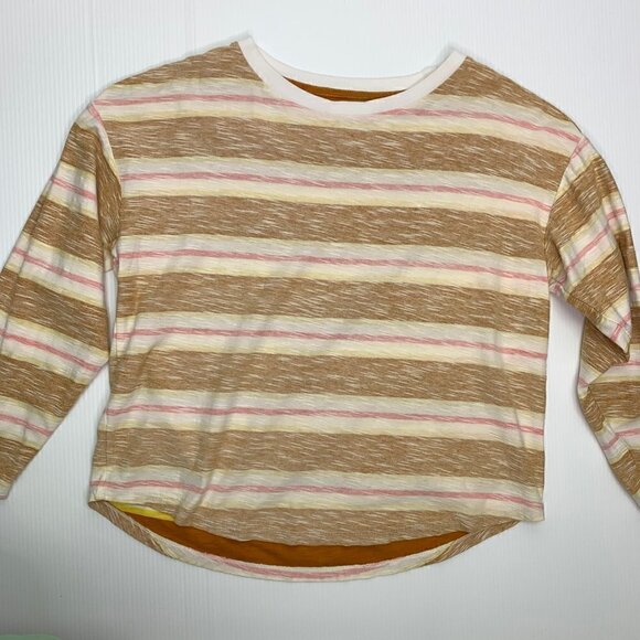 Sisstrevolution Size Small Long Sleeve T Shirt Washed Stripe Tee Repaired Flaw - Picture 4 of 9